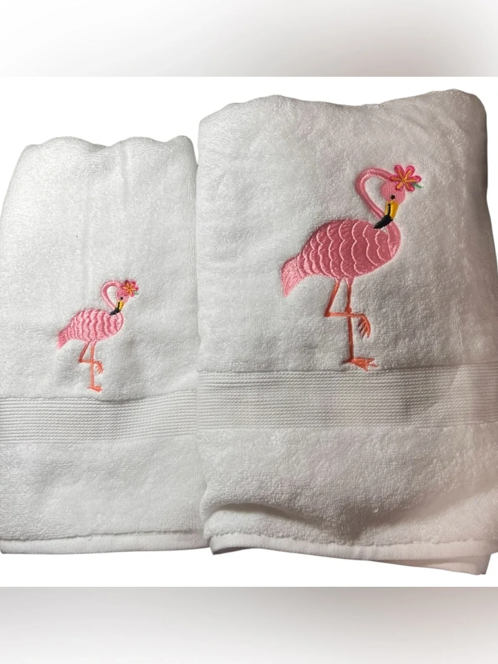 Personalized Embroidered Dog Hand and bath Towel set with your dog's name paws